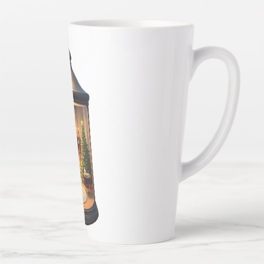 Latte Mug-Christmas Lantern カフェラテマグ (右)