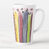 Latte mug colorfull stripes カフェラテマグ (右)