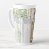 Latte Mug Curtain in the Wind カフェラテマグ (左アングル)
