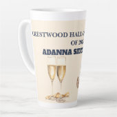 Latte Mug-Editable Grad Party Gift カフェラテマグ (左アングル)