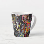 Latte Mug – Elegant Floral Art Cup, Perfect Christ カフェラテマグ (右アングル)