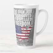 Latte Mug – Freedom Job カフェラテマグ (右)