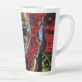 Latte Mug - Frequency Serpent Abstract Energy カフェラテマグ (右)