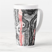 Latte Mug – Friction Lands Abstract Design カフェラテマグ (右アングル)