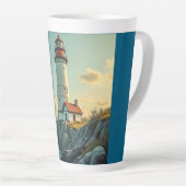Latte Mug (Lighthouse) カフェラテマグ (右アングル)