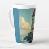 Latte Mug (Lighthouse) カフェラテマグ (左アングル)