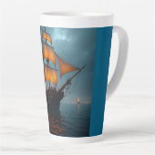 Latte Mug (Majestic Ship at Sea) カフェラテマグ (右アングル)