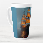 Latte Mug (Majestic Ship at Sea) カフェラテマグ (左アングル)