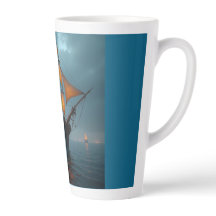 Latte Mug (Majestic Ship at Sea)