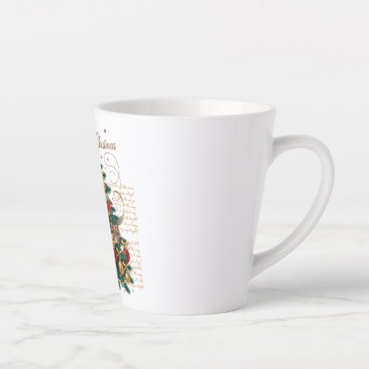 Latte Mug-Merry Christmas Latte Mug カフェラテマグ (右)