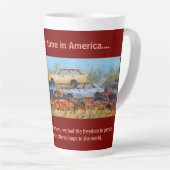 Latte Mug: Once Upon A Time iin America, burgundy カフェラテマグ (右アングル)