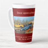 Latte Mug: Once Upon A Time iin America, burgundy カフェラテマグ (左アングル)