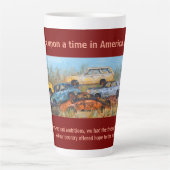 Latte Mug: Once Upon A Time iin America, burgundy カフェラテマグ (正面)
