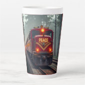 Latte Mug (Peace Train) カフェラテマグ (正面)