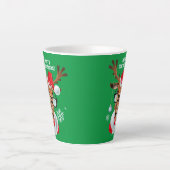 Latte Mug Reindeer Christmas カフェラテマグ (正面)