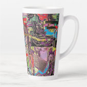 Latte Mug – Urban Fractals カフェラテマグ (右)