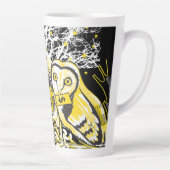 Latte Mug Urban Tree Owl & Wealth Surreal Pop-Art カフェラテマグ (右)