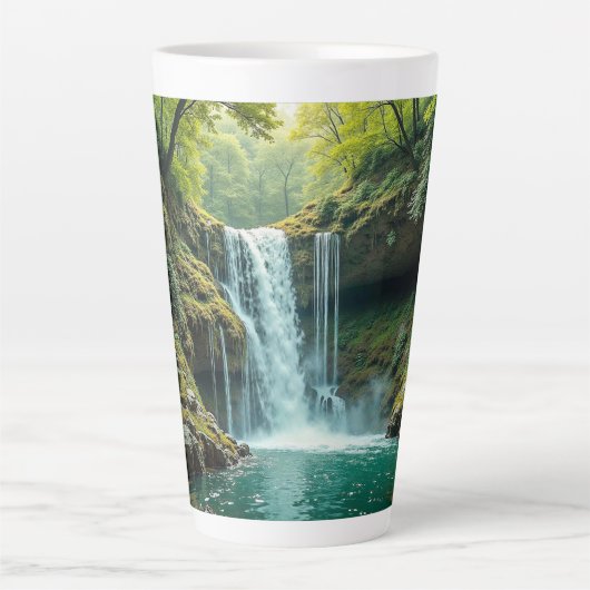 Latte Mug (Waterfall) カフェラテマグ (正面)
