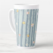 Latte Mug – Whimsy Faces カフェラテマグ (左アングル)