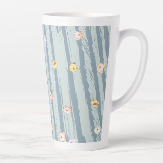 Latte Mug – Whimsy Faces カフェラテマグ (右)