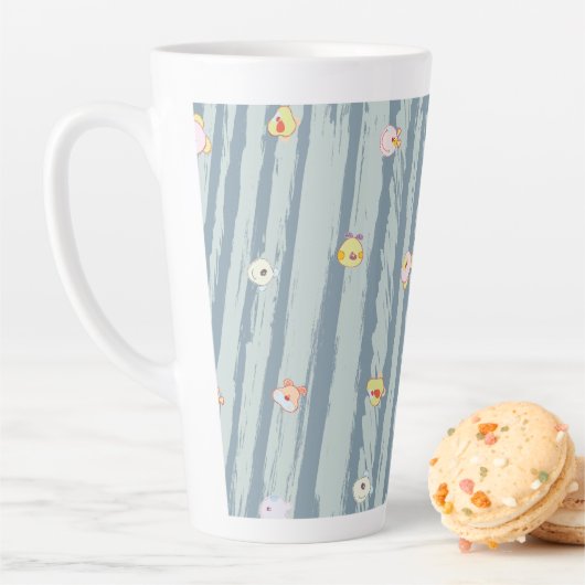 Latte Mug – Whimsy Faces カフェラテマグ (インサイチュ)