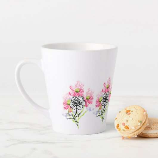 Latte Mug : Wild Flowers  カフェラテマグ (インサイチュ)