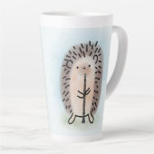 Latte Mug with Hedgehog Playing Clarinet カフェラテマグ (右アングル)