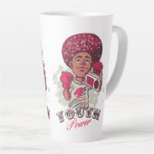 Latte Mug – YOUTH Power Afro & Boombox Urban  カフェラテマグ (右アングル)