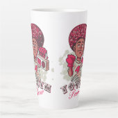 Latte Mug – YOUTH Power Afro & Boombox Urban  カフェラテマグ (正面)