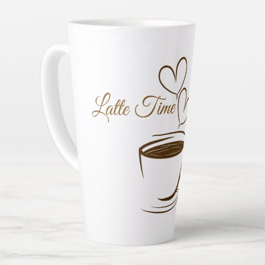 Latte Time Mug カフェラテマグ (左アングル)