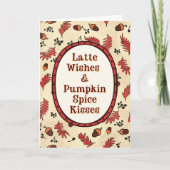 Latte Wishes & Pumpkin Spice Kisses Fall  カード (正面)