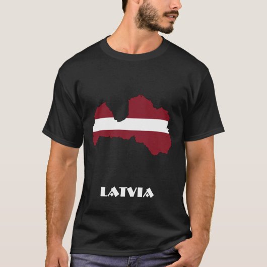 LATVIAスペシャルブラック Tシャツ (正面)