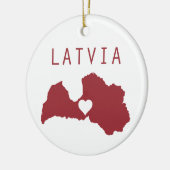 Latvia セラミックオーナメント (左)