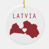 Latvia セラミックオーナメント (裏面)
