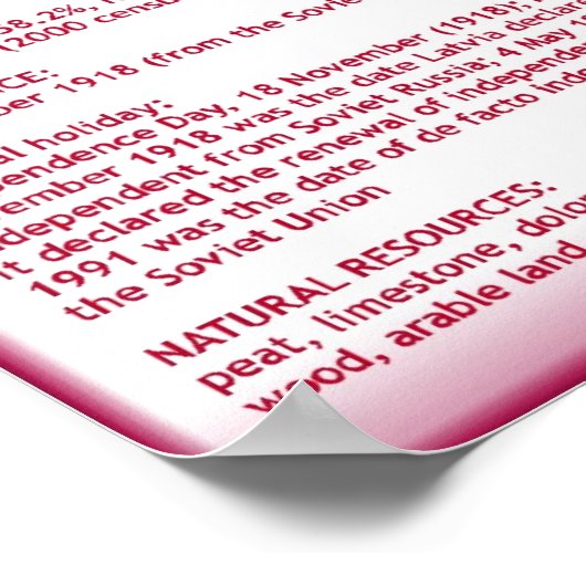 Latvia ポスター (角)