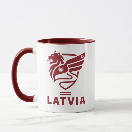 Latvia Baltic State Northern Europe マグカップ (左)