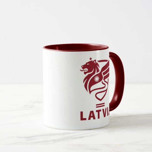 Latvia Baltic State Northern Europe マグカップ (正面右)