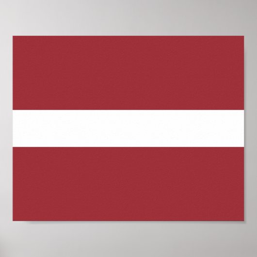 Latvia Flag ポスター (正面)