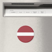 Latvia Flag マグネット (インサイチュ (食洗機))