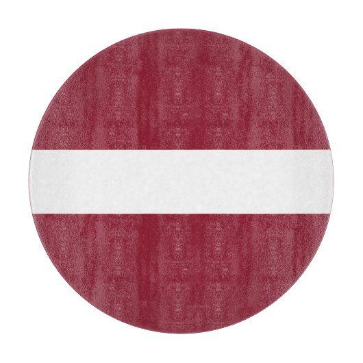 Latvia Flag Emblem カッティングボード (正面)