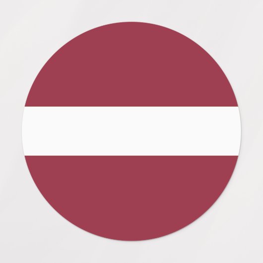 Latvia Flag Emblem ラベル (デザイン2)