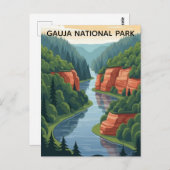 Latvia Gauja National Park Travel ポストカード (正面/裏面)
