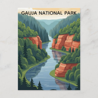Latvia Gauja National Park Travel ポストカード