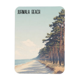 Latvia Jūrmala Beach Travel マグネット