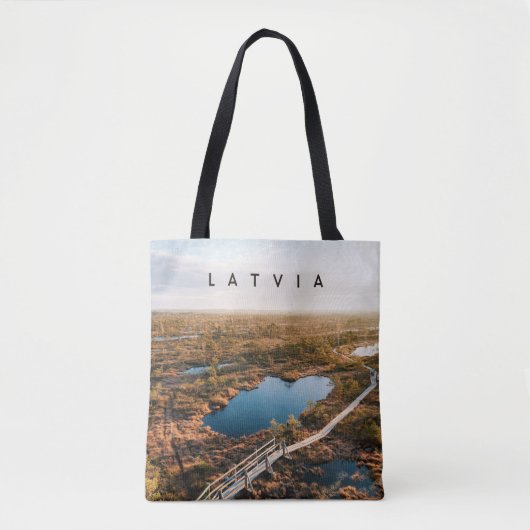 Latvia nature walk, travel souvenir トートバッグ (正面)