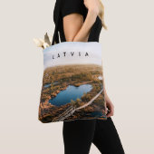 Latvia nature walk, travel souvenir トートバッグ (クローズアップ)
