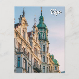 Latvia Riga Art Nouveau Travel ポストカード