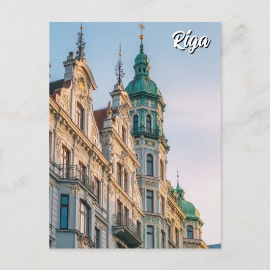 Latvia Riga Art Nouveau Travel ポストカード (正面)