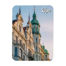 Latvia Riga Art Nouveau Travel マグネット