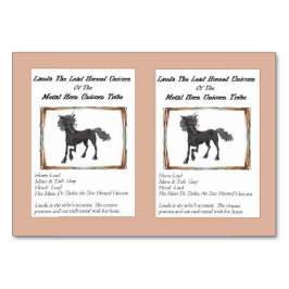 Lauda鉛角状のユニコーンのトレーディングカード テーブルナンバー